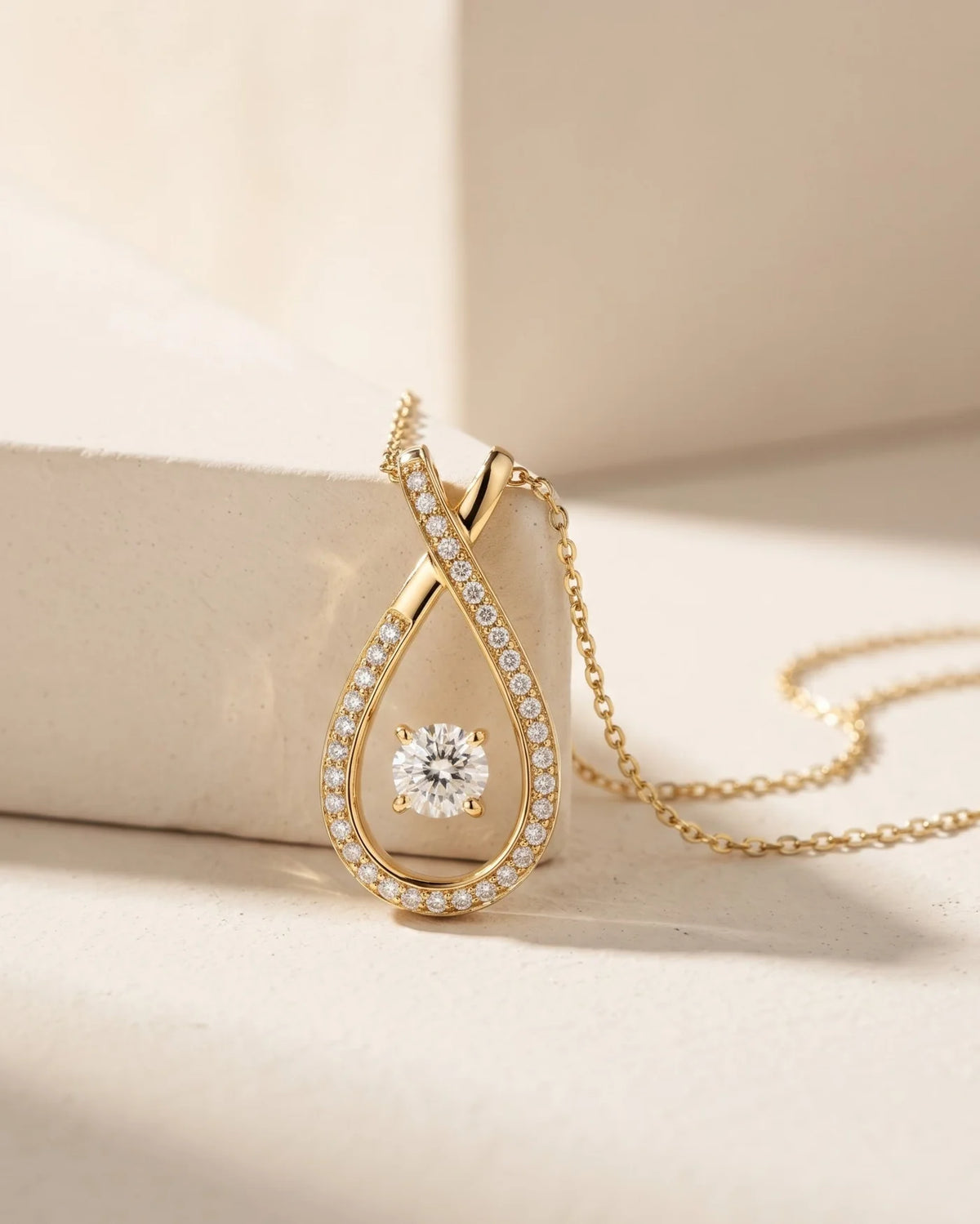 Estuary Open Teardrop Necklace