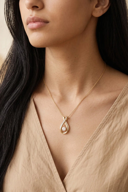 Estuary Open Teardrop Necklace