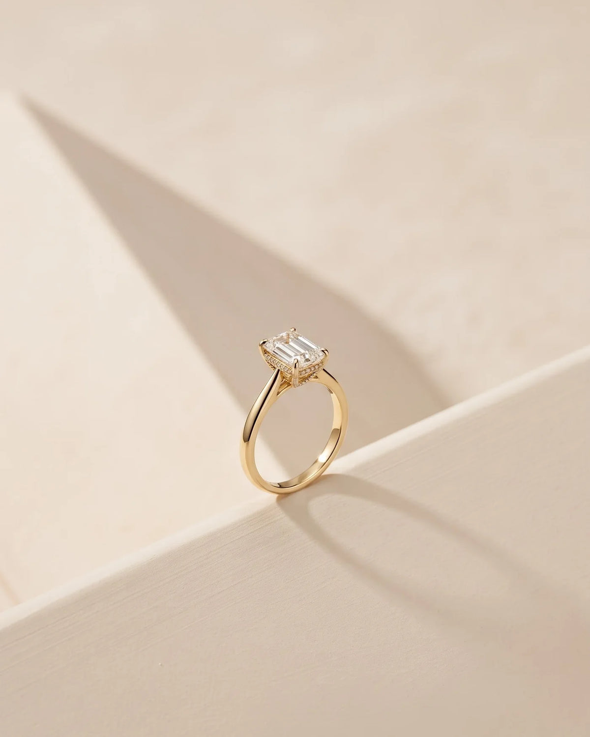 Solstice Emerald Solitaire Ring