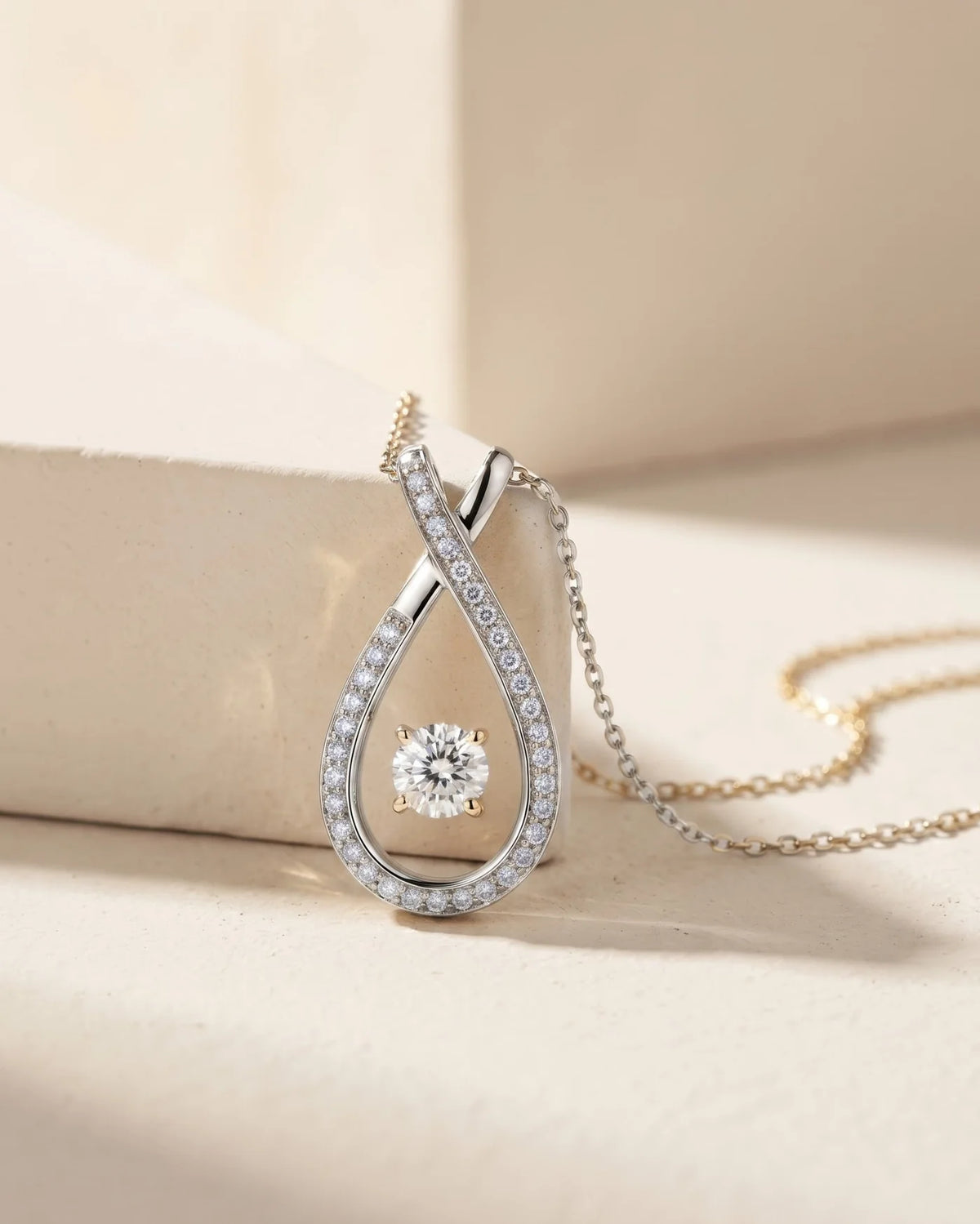 Estuary Open Teardrop Necklace